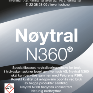 Nøytraliseringsvæske for hjulvaskemaskiner